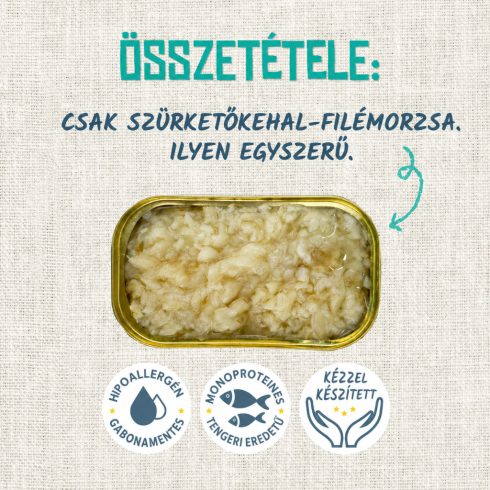 Lenda Nedves Foodie Puppy "Hake loin crumbs" - Tőkehal morzsa 120 g