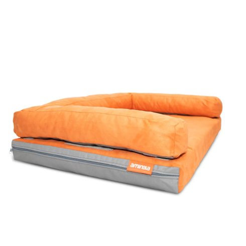 Aminela Matrac Half and Half emelt peremű 80x60 cm narancs/szürke