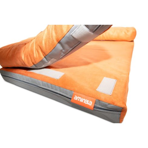 Aminela Matrac Half and Half emelt peremű 80x60 cm piros/világos szürke