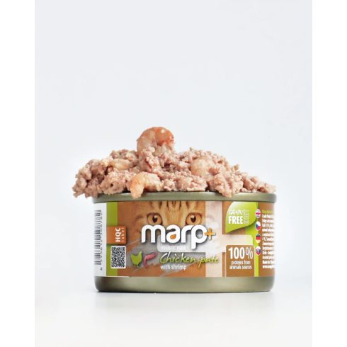 Marp CAT Holistic Plus - Nedves Chicken pate with shrimp 70 g - Csirkepástétom garnélával 70g