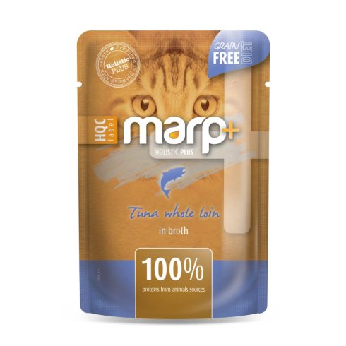 Marp CAT Holistic Plus - Nedves Tuna whole loin in broth 55 g - Tonhalfilé húslevesben 55 g