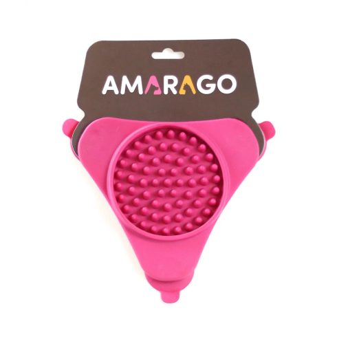 Amarago lick mat triangle pink - Háromszög rózsazsín