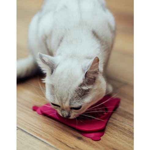 Amarago lick mat triangle pink - Háromszög rózsazsín
