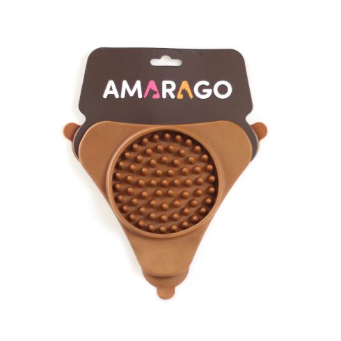 Amarago lick mat triangle brown - Háromszög barna