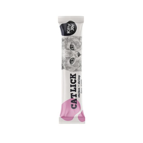 Kitty Joy Cat Lick - Csirke + Garnélarák krém 4 * 15 g